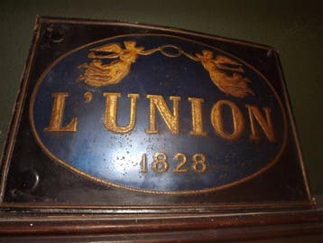 L´ÜNION 1828 - Emaille bord - Brons