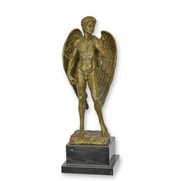 A BRONZE SCULPTURE OF THE WINGED DAVID (Interieur), Verzenden, Nieuw