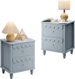 Nachtkastje set van 2 - Bijzettafel - Opbergkastje - 50x40x6, Verzenden, Zo goed als nieuw