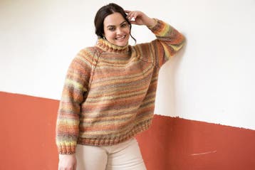 Breipatroon Damestrui met rolkraag top-down model van Azte, Ophalen of Verzenden, Nieuw