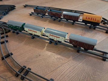 Bub 0, Spoorbreedte 26 mm - Modeltrein goederenwagonset (30), Antiek en Kunst, Antiek | Speelgoed