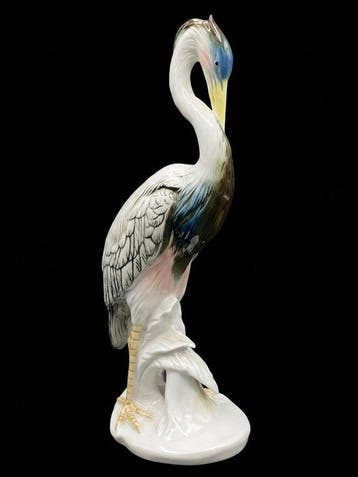 Karl Ens, Volkstedt - sculptuur, Garça-Real - 25 cm -