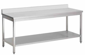 RVS werktafel met spatrand demontabel 80(b)x85(h)x70(d)cm, Verzenden, Nieuw in verpakking