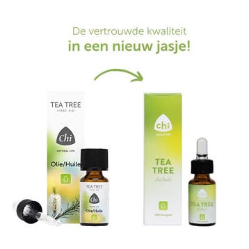 Tea Tree Bio Etherische Olie 10 ml - Chi Natural Life, Ophalen of Verzenden, Nieuw