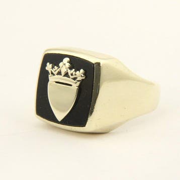 Handmade - Zegelring - MASSIEF/ZWAAR (10,75 gram) -