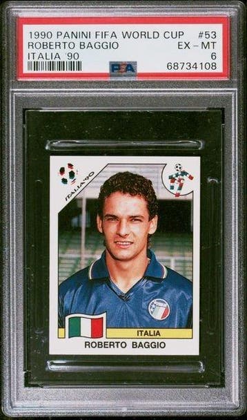 Panini 1990 Panini World Cup Italia 90 #53 Roberto Baggio -, Nieuw
