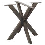vidaXL Eettafelpoot spider vorm 85x85x(72-73) cm staal, Verzenden, Nieuw