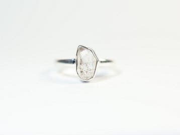 Herkimer-diamant ring / nieuw- 2.28 g - (1)