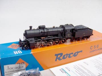 Roco H0 - 04111A - Stoomlocomotief met tender (1) - C 5/6 -, Nieuw