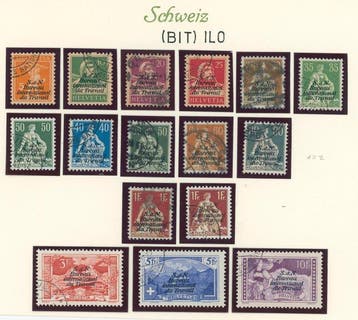 Zwitserland 1922 - volledige, gestempelde eerste, Gestempeld
