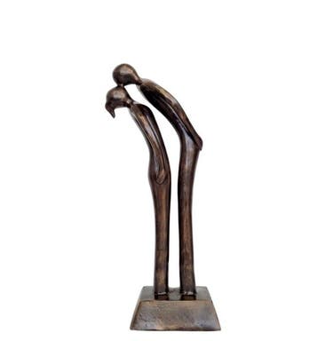 Beeldje - A couple in love - Brons
