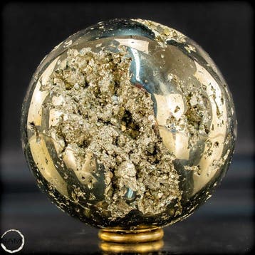 Grote natuurlijke gouden pyriet Sphere/ Druzen- 1426.33 g