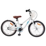 vidaXL Kinderfiets 18 Inch voor 5-7 jaar Wit, Verzenden, Nieuw