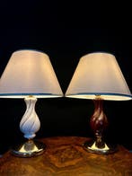 Lamp (2) - Porselein, Messing