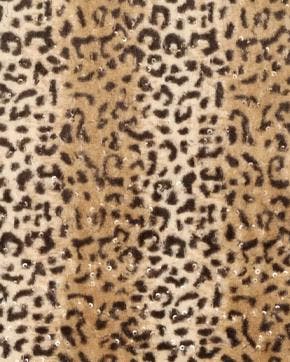 Imitatie Bont Panter Strepen & Pailletten, Hobby en Vrije tijd, Stoffen en Lappen, Overige kleuren, Nieuw