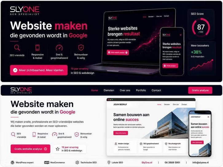 Website laten maken die gevonden wordt in Google, Diensten en Vakmensen, Webdesigners en Hosting, Domeinregistratie, Webdesign