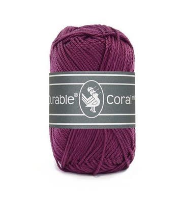 Durable Coral Mini 249 Plum - Haakgaren / Breigaren, Hobby en Vrije tijd, Ophalen of Verzenden, Nieuw, Breien of Haken, Wol of Garen