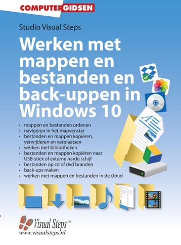 Werken met mappen en bestanden en back-uppen in Windows 10, Boeken, Verzenden, Zo goed als nieuw