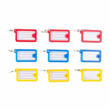 Benson Set van 9 rechthoekige sleutellabels - 4,5 x 2,5 c..., Verzamelen, Sleutelhangers, Ophalen of Verzenden, Nieuw