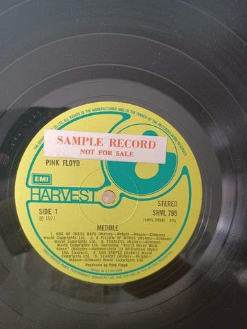 Pink Floyd - Meddle - Sample Record Promo 1st Uk press -, Nieuw in verpakking