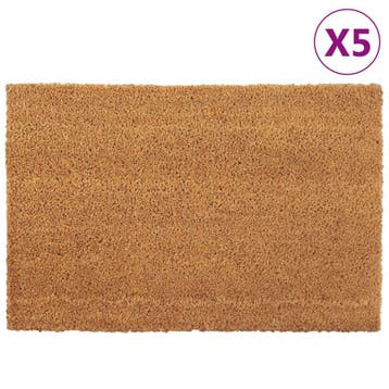 vidaXL Deurmatten 5 st 40x60 cm getufte kokosvezel naturel, Verzenden, Nieuw