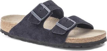 Birkenstock - maat 38- Arizona Suede Blauw Smal Voetbed -, Verzenden, Nieuw