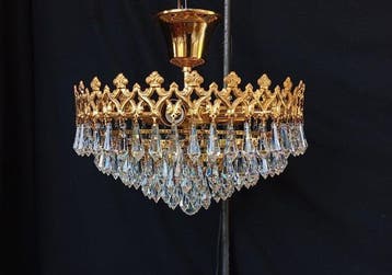 Kroonluchter - Kristal, Brons - Luster prismas/piramides