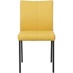Leren eetkamerstoel Basic - Toledo Giallo (geel) - Poten, Huis en Inrichting, Stoelen, Ophalen of Verzenden, Nieuw, Leer, Modern