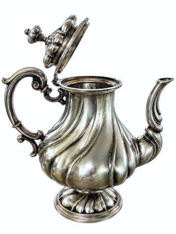 Koffie- en theeservies - .800 zilver, Antiek en Kunst