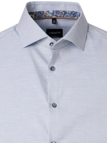 Venti Heren Overhemd Katoen Modern Fit 226110410-100 Blauw, Verzenden, Nieuw, Blauw