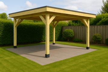 HBM Douglas Overkapping - aan huis of vrijstaand - 300x250, Ophalen of Verzenden, Nieuw