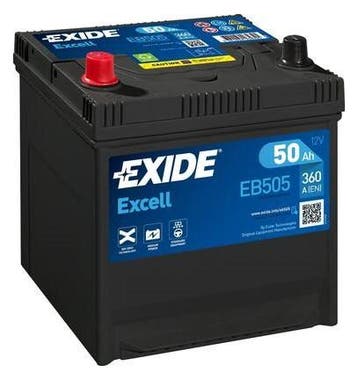 Exide Excell 12V accu | EB505 | 12V 50Ah, Ophalen of Verzenden, Nieuw