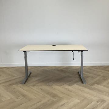 Eromes slingerbureau, 140x80 cm, Ahorn - grijs, Ophalen of Verzenden, Gebruikt