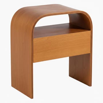 WOOOD Momo nachtkastje bruin 45x40x34 | Retourdeal 40%, Verzenden, Nieuw