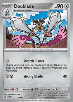 Doublade 133/182 reverse holo Paradox Rift, Ophalen of Verzenden, Nieuw, Losse kaart, Foil