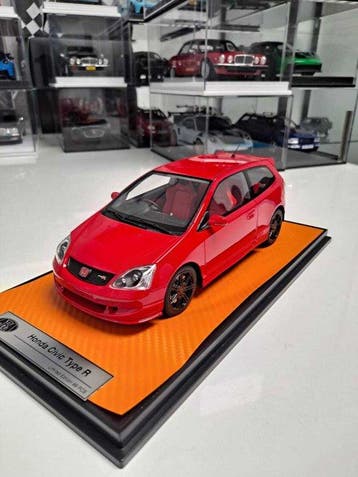 Radscale 1:18 - Modelauto - Honda Civic EP3 TYPE-R - Rood -, Nieuw