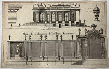 Georges-Louis Le Rouge (1712-1790) - Facade Orientale du, Antiek en Kunst