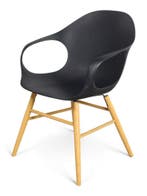 Kristalia Elephant Stoel, 4-poot, eiken-zwart, Huis en Inrichting, Stoelen, Ophalen of Verzenden, Gebruikt, Zwart