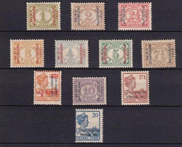 Nederlands-Indië 1922 - JAARDBEURS BANDOENG - NVPH 149 - 159, Postzegels en Munten, Gestempeld