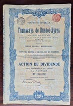 Argentinië. - 1907 - Tramways de Buenos-Ayres (Zonder, Nieuw
