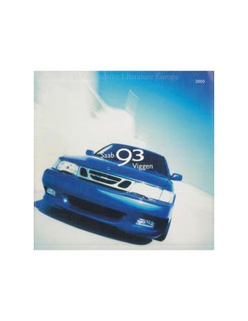 2000 SAAB 9-3 VIGGEN BROCHURE FRANS, Nieuw, Author