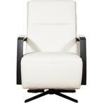 Leren draaifauteuil Award - Toledo Bianco (gebroken wit) -, Huis en Inrichting, Fauteuils, Nieuw, Ophalen of Verzenden, 50 tot 75 cm