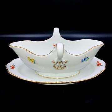 Meissen - First Choice - Large Gravy Boat with Stand (26,5