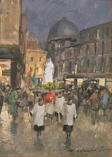 Mario Maresca Serra (1912 - 1991) - Processione
