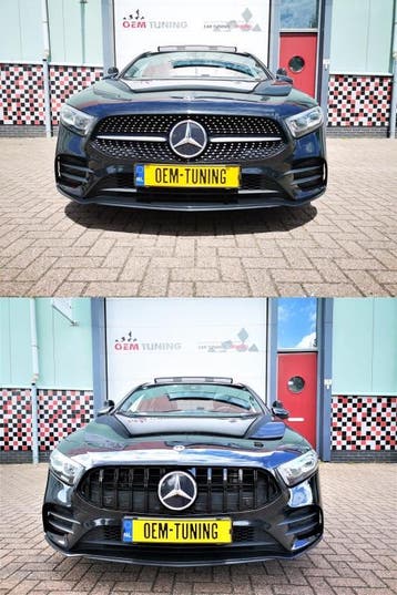 GT Grille zwart | Mercedes-Benz A-Class W177 | 2018+, Voor, Mercedes-Benz, Nieuw, Ophalen of Verzenden
