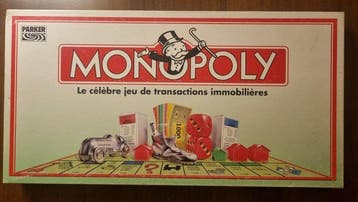 Monopoly vintage 1985 Parker brothers - miro meccano -