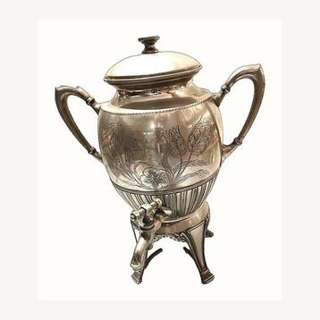 Samovar - Verzilverd, Metaal - Meriden Britannia Co.,, Antiek en Kunst