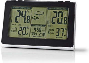 Nedis Weerstation - Binnen & Buiten - Inclusief draadloze we, Verzenden, Zo goed als nieuw