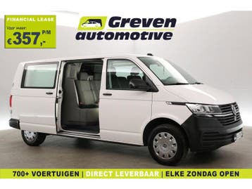 Volkswagen Transporter 2.0 TDI L2H1 | DC | 6 Zits | Airco, Volkswagen, Wit, Nieuw, Lease