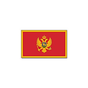 Gevelvlag/vlaggenmast vlag Montenegro 90 x 150 cm - Monten.., Ophalen of Verzenden, Nieuw